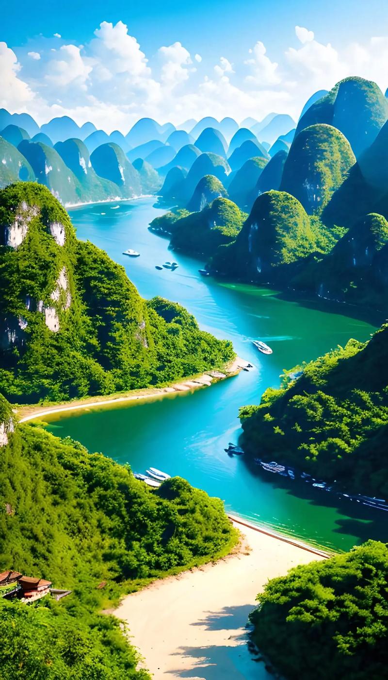 芦笛岩是桂林山水的一颗璀璨明珠,景色集中,极其自然