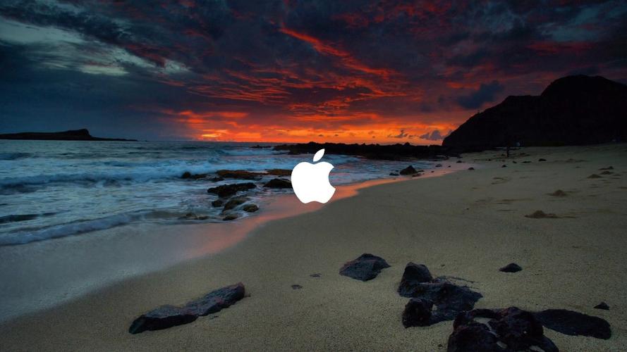 苹果壁纸海边高清图片