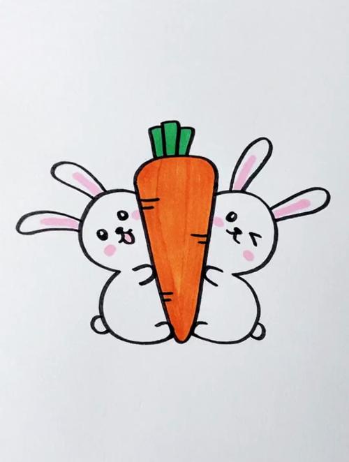 儿童简笔画兔子可爱又漂亮