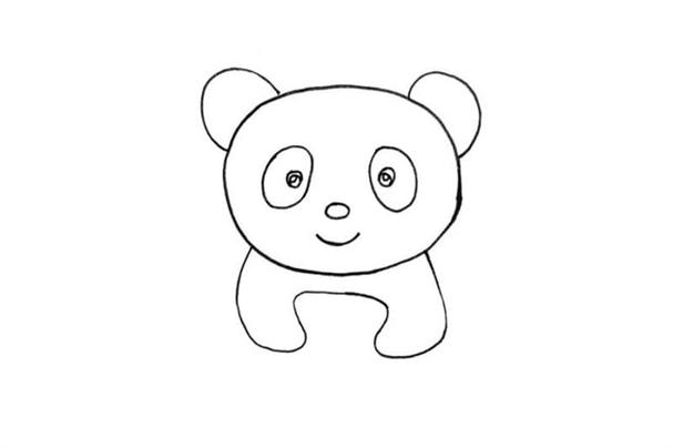 大熊猫简笔画怎么画图片