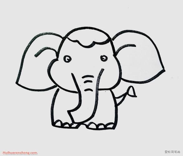 简笔画大全100种大象