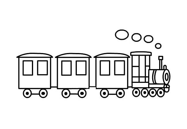 火车简笔画大全简单漂亮
