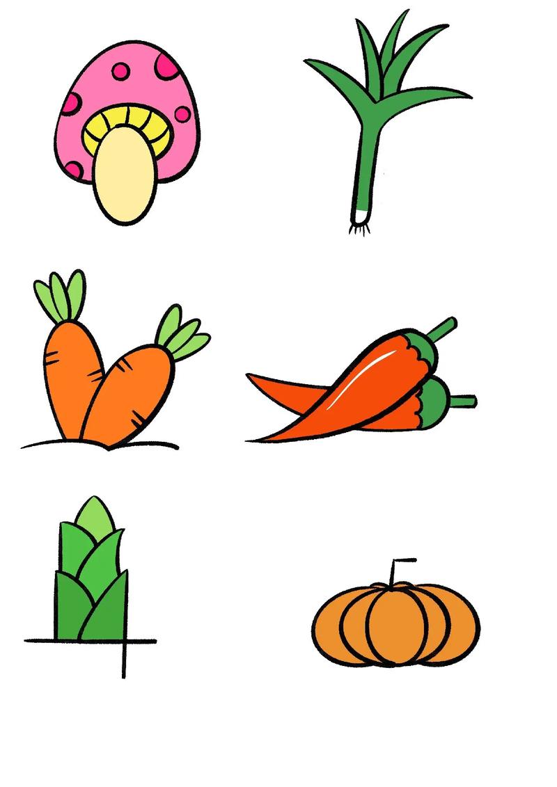 蔬菜类的简笔画视频