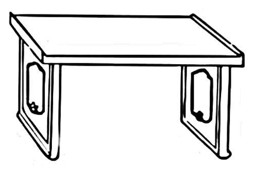 简笔画桌子的画法 简笔画桌子的画法最简单