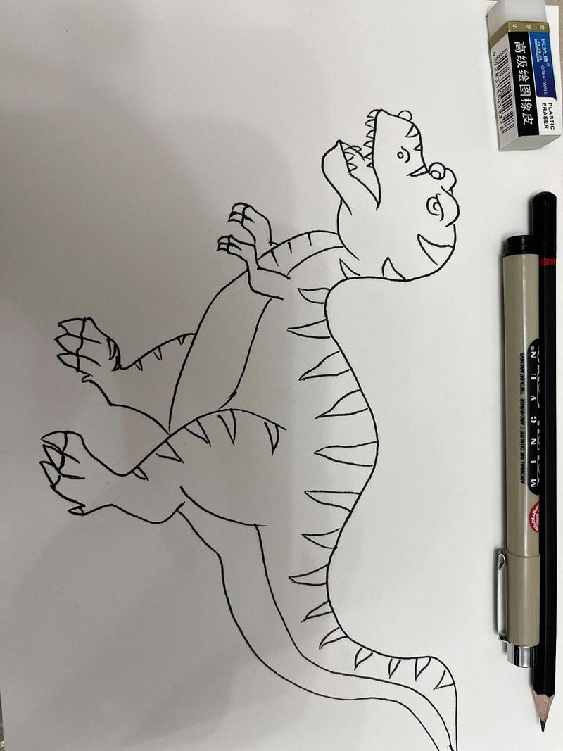 我要画恐龙简笔画