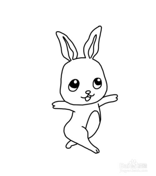 兔子简笔画可爱卡通 一年级