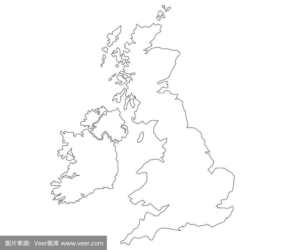 英国地图图片简笔画