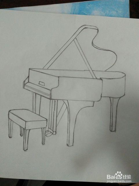 简笔画钢琴怎么画