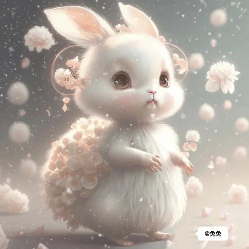 可爱小白兔的头像图片