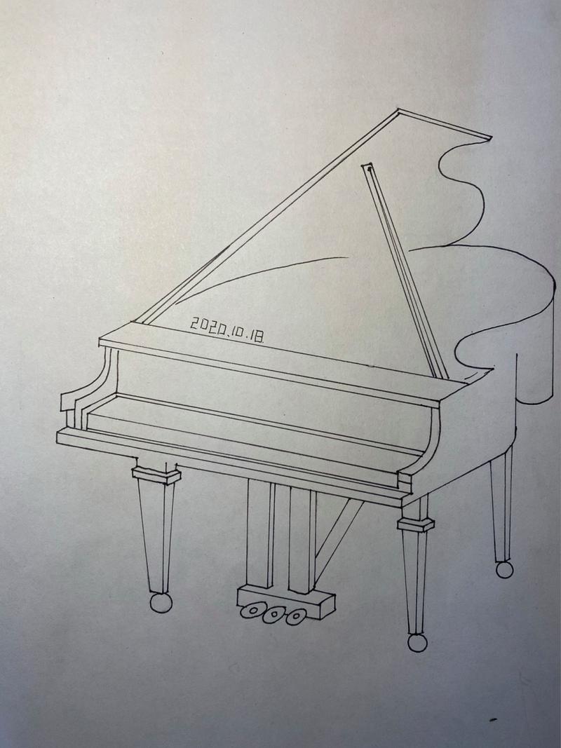 钢琴怎么画简笔画图片大全