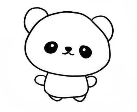 熊猫简笔画绘画教学