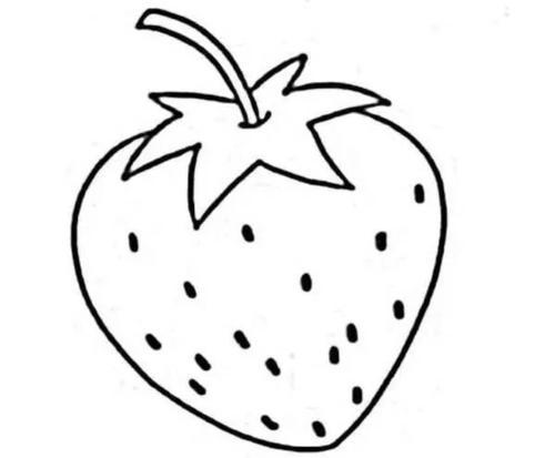 草莓的简笔画要简单一点 简笔画图片大全-蒲城*文学网