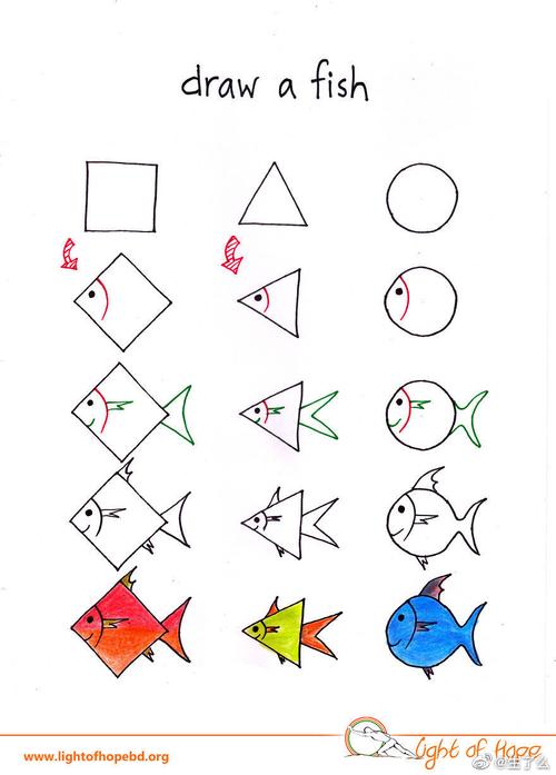 三角形与圆形组合简笔画