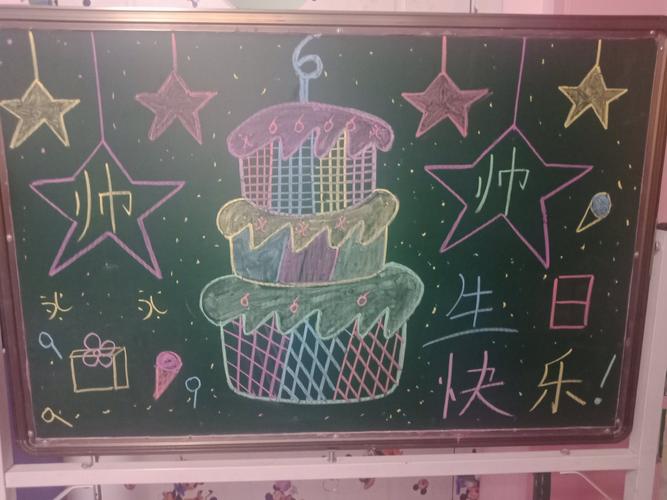生日快乐黑板报图片幼儿园简单