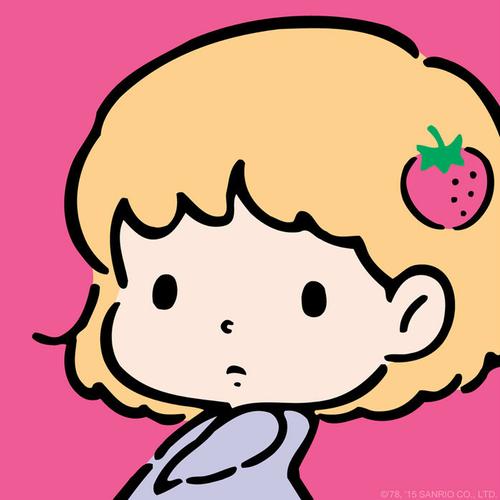 女孩 头像 粉色 草莓 卡通 可爱 少女 卡哇伊