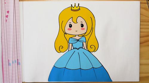 怎么画小公主简笔画可爱又好看