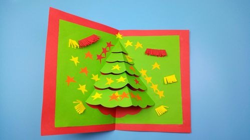 圣诞贺卡怎么画只要一张纸