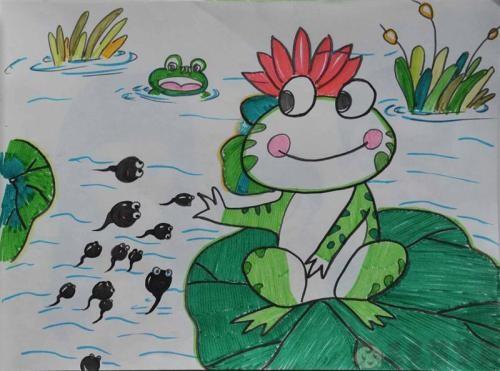 小蝌蚪找妈妈的故事简笔画