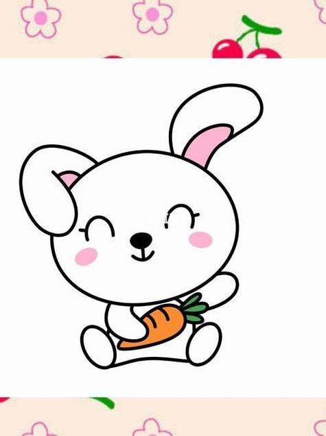 收集整理的彩色兔子简笔画喜欢就兔子的简笔画可爱小兔子简笔画彩色
