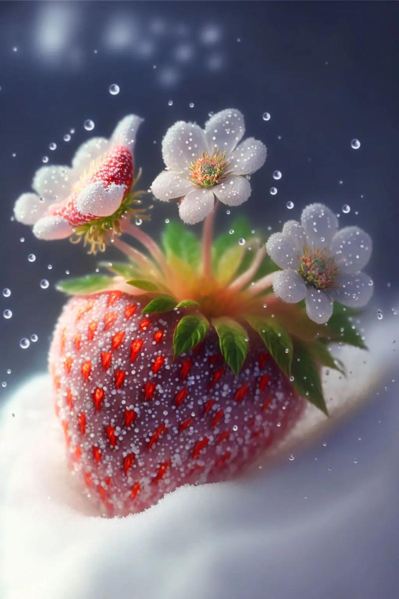 手机壁纸#草莓 #浪漫 - 抖音