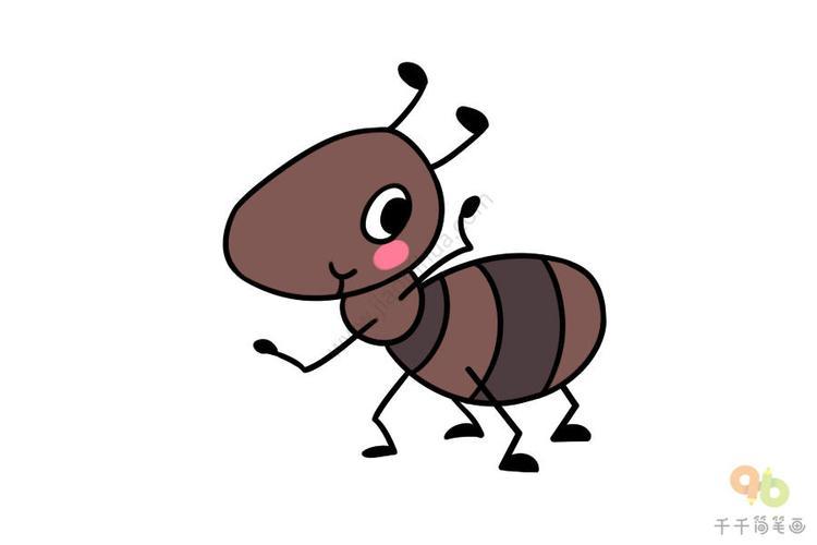 教你画可爱的小蚂蚁简笔画蚂蚁简笔画