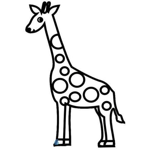 长颈鹿简笔画简单