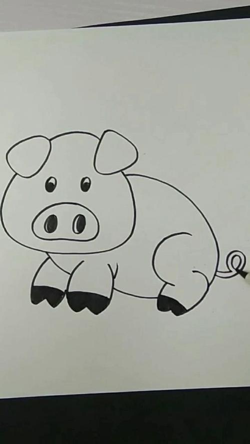 十二生肖,最萌小猪猪简笔画教程