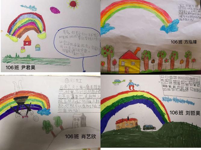 《彩虹》写绘作品展 写美篇  上周,一年级语文课上,围绕