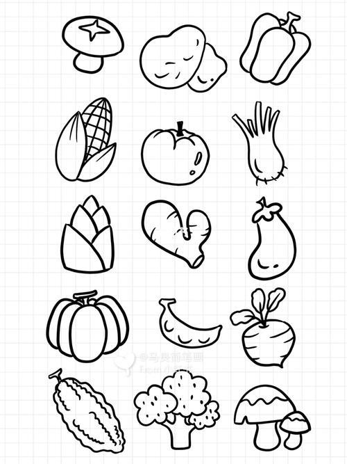 最简单画蔬菜简笔画