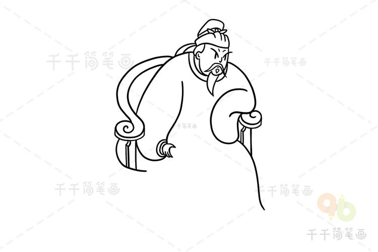 古代皇帝简笔画卡通版