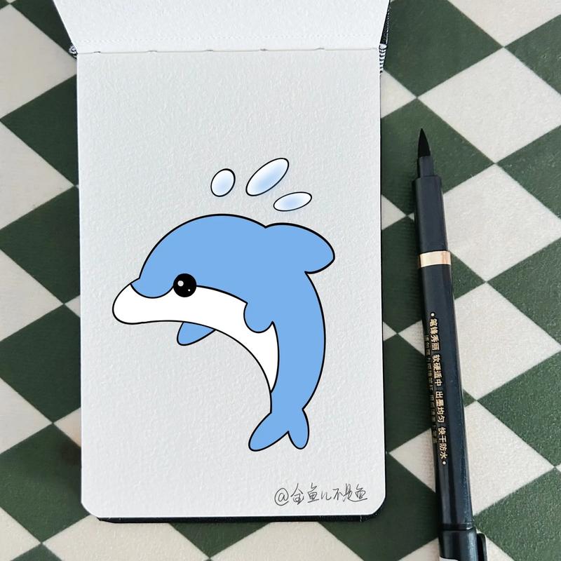 海豚的简笔画大全简单又好看