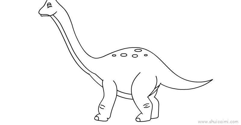 长颈龙儿童画怎么画长颈龙简笔画好看