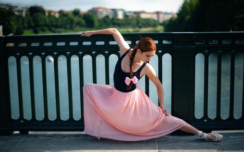 舞蹈女孩,芭蕾舞演员,城市 壁纸
