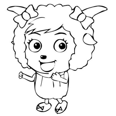喜羊羊美羊羊懒羊羊图片简笔画