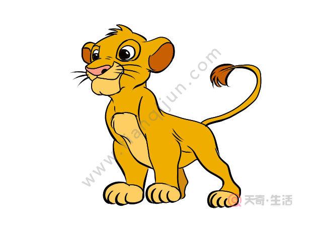 狮子大王图片彩色简笔画