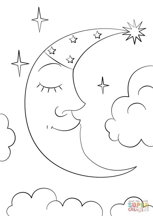 月亮简笔画可爱卡通(月亮简笔画可爱 卡通)_大全-幸福起航