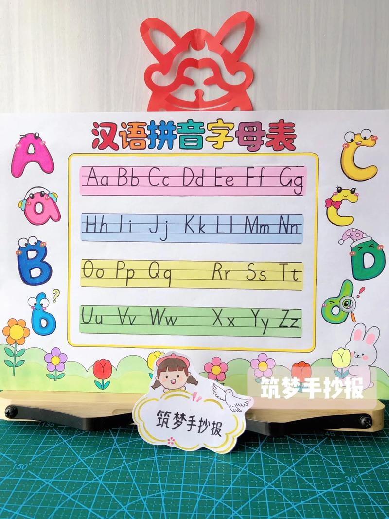 一年级语文下册《汉语拼音字母表》#小学生手抄报 #手抄报 # - 抖音