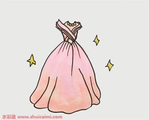 12星座公主礼服的简笔画视频