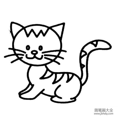 动物简笔画可爱的小猫简笔画图片