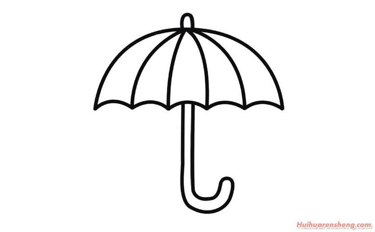 各种雨伞简笔画图片