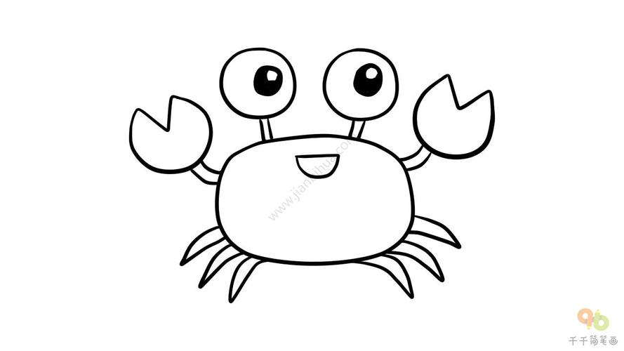 海底动物简笔画图画