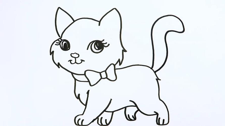 小猫怎么画简笔画可爱的