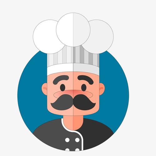绘制自己的厨师卡通头像