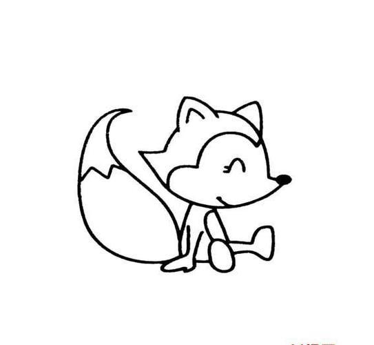 狐狸的简笔画 简单