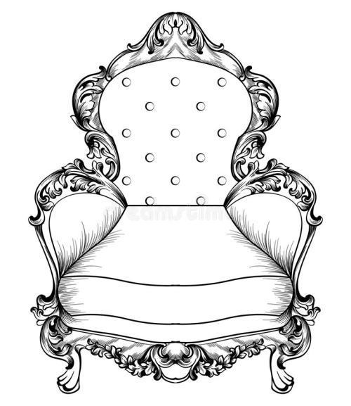 女王椅子简笔画非常简单