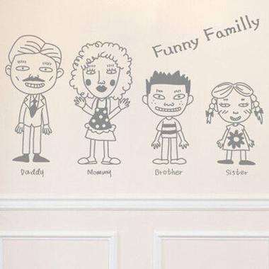画一幅英语家庭简笔画