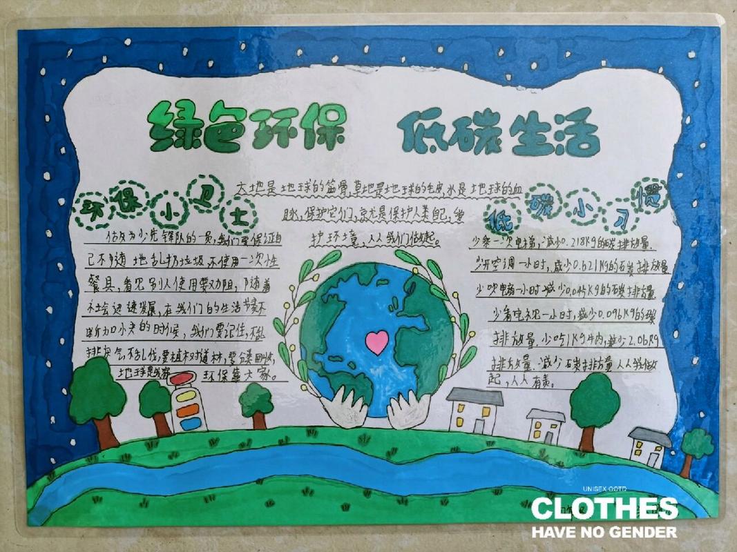 文明健康 绿色环保 【手抄报】 小学生的手抄报文明健康 绿色出行低碳