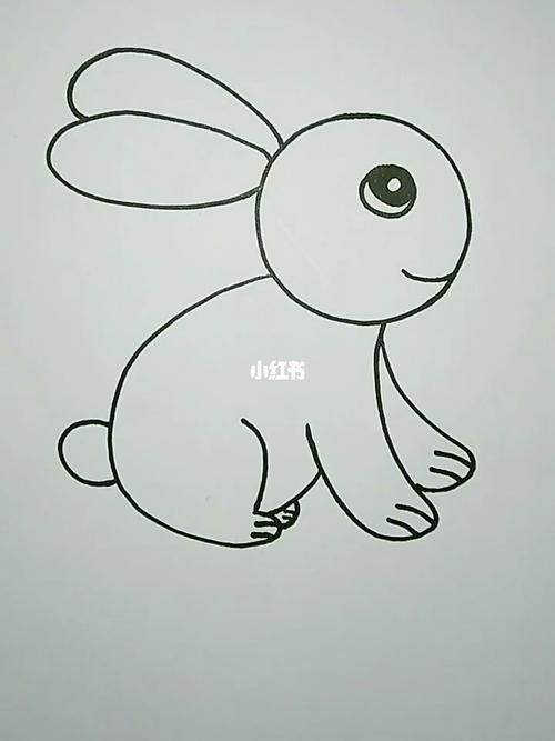 超级简单的简笔画小白兔
