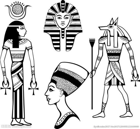 古埃及人物简笔画