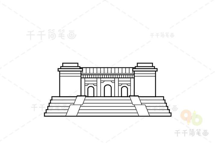 南京标志性建筑简笔画幼儿园